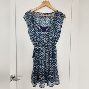 Hollister Dress NWT - Turquoise & Navy Blue | Sz XS
